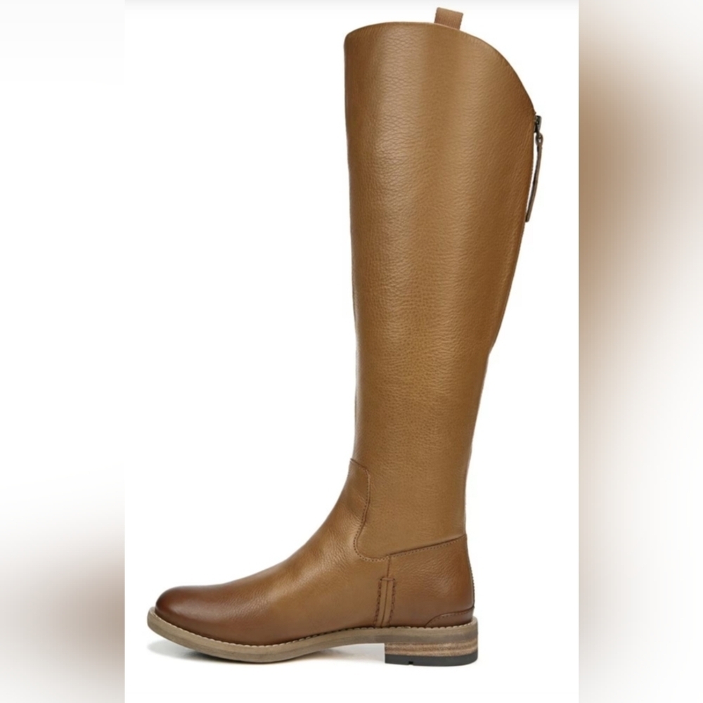 📣 Franco Sarto Brown Leather Riding  Boots Wide Calf Franco Meyer 7-7.5👢🆕 😍 - Picture 5 of 7